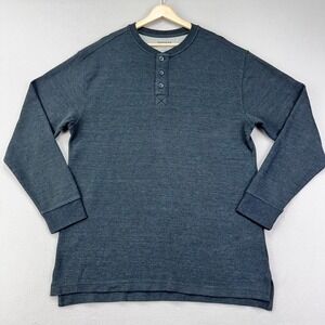 Redhead Henley Thermal Shirt Men's L Tall Long Sleeve Stretch Cotton